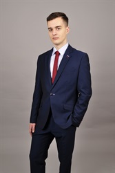 Modrý oblek